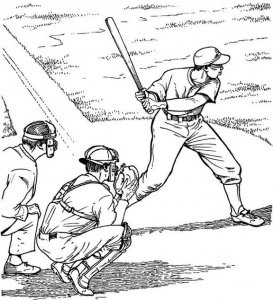 Realistic Baseball Coloring Pages