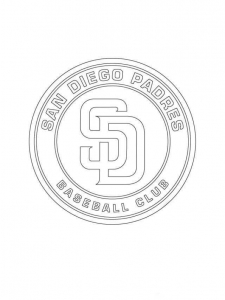 San Diego Padres MLB Coloring Pages Printable