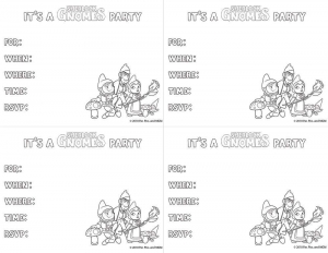 Sherlock Gnomes Activity Sheet