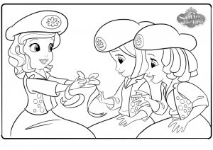 Sofia And Buttercups Coloring Pages