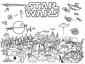 Star Wars Day Coloring Page