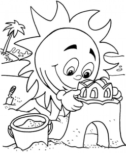 Summer Coloring Sheets