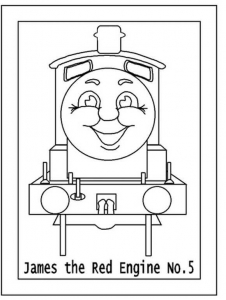 Thomas The Train Coloring Pages James