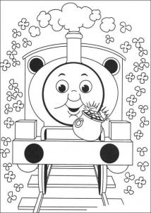 Thomas The Train Coloring Pages St Patricks Day