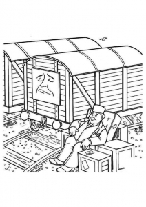 Thomas The Train Coloring Pages Toby
