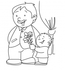 Worlds Best Dad Coloring Page