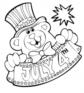 4th Of July Coloring Pages For Preschoolers