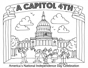 Americas National Independence Day Coloring Pages