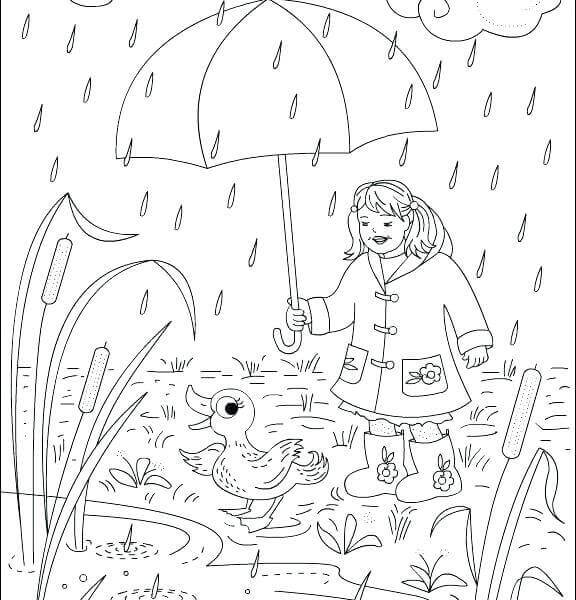 Pokémon Color-by-Number Printable Coloring Page - Rain Coloring Pages Printable