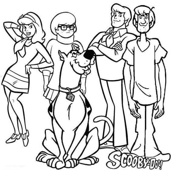 30 Free Printable Scooby Doo Coloring Pages