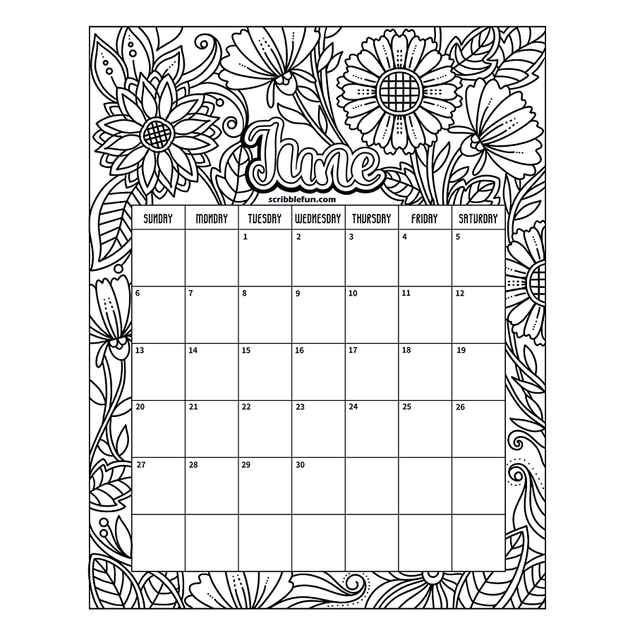 16 Free June Coloring Pages To Print