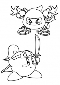 Kirby Right Back at Ya Coloring Image