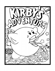 Kirby’s Adventure Coloring Pages