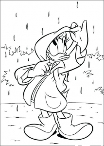 Rainy Day Coloring Picture