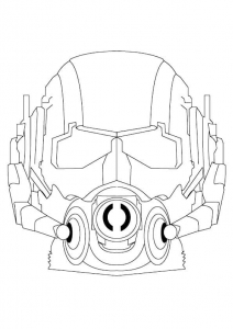 Ant Man Mask Coloring Page