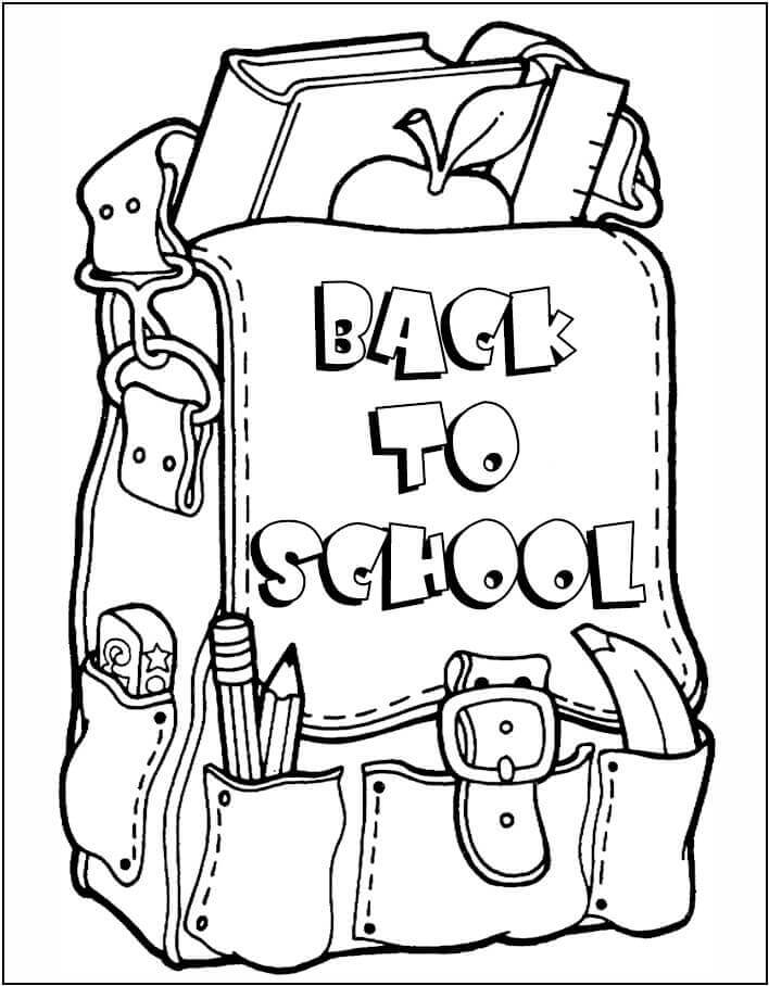 Back To School Coloring Pages Free