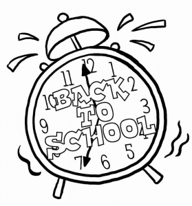 Back To School Coloring Picture