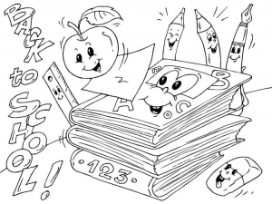 Back To School Coloring Sheets