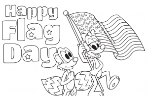 Happy Flag Day Coloring Sheets