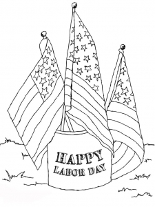 Happy Labor Day Coloring Sheets Printable