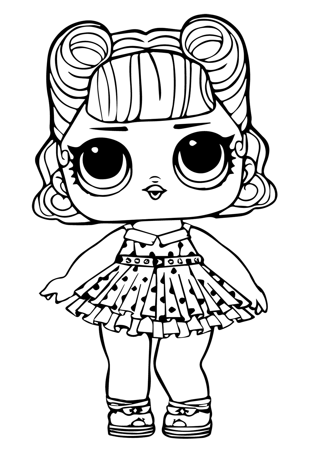 984 Simple Lol Doll Coloring Pages with disney character