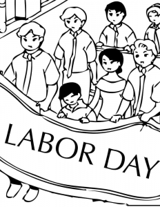 Labor Day March Coloring Page