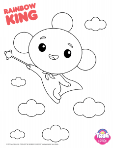 Rainbow King from True and The Rainbow Kingdom Coloring Pages