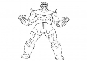Thanos Coloring Sheets