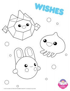 Wishes From TRK Colouring Pages