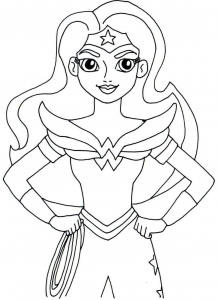 Wonder Woman Coloring Page