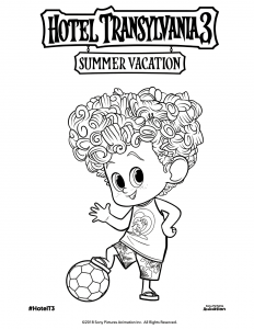Hotel Transylvania 3 Coloring Images Dennis