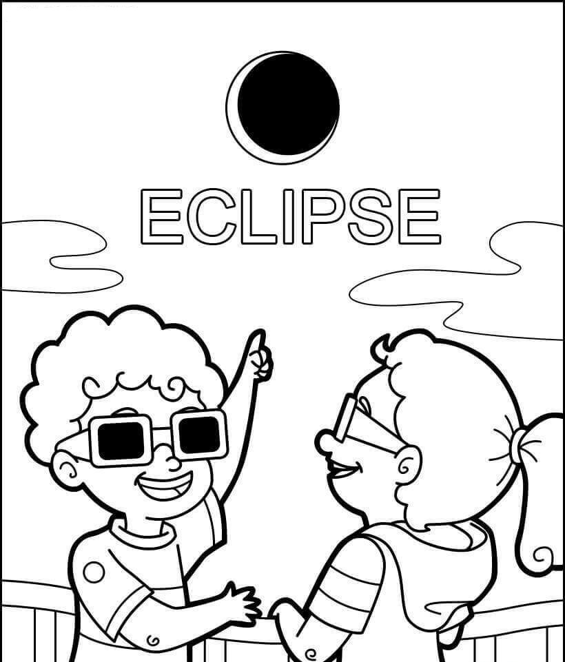 Printable Coloring Pages for Kids: Make Your Solar Eclipse Coloring ...