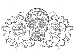 Sugar Skull Coloring Sheets