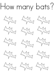 Bat Coloring Pages For Kindergarteners