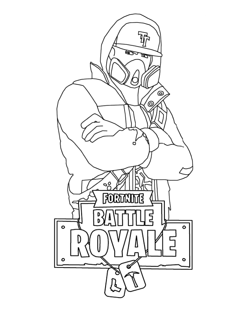 Animal Fortnite Free Coloring Pages for Adult