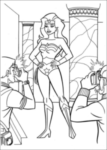 Free Wonder Woman Colouring Pages