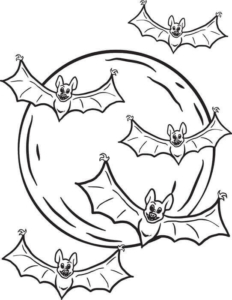 Halloween Bat Coloring Sheets Printable