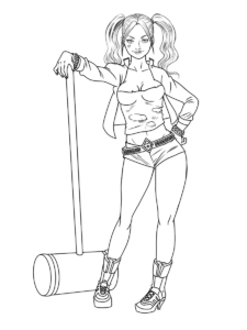 Harley Quinn Coloring Book