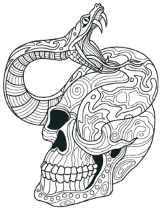 Intricate Sugar Skull Coloring Pages For Adults