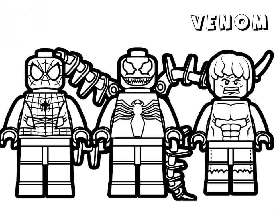 lego venom free coloring pages