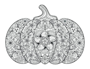Pumpkin Coloring Pages For Adults