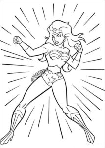 Wonder Woman Coloring Sheets