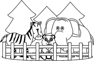 Zoo Coloring Printables Free