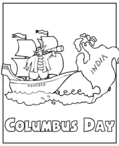 Columbus Day Coloring Pages