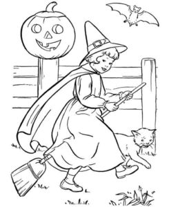 Cute Halloween Coloring Pictures