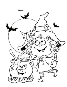 Cute Halloween Coloring Sheets Printable