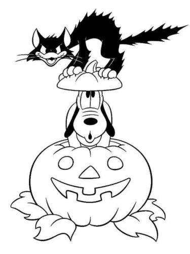 Disney Jack O Lantern Coloring Pages