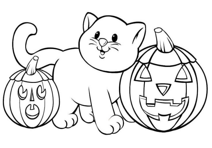 30 Cute Halloween Coloring Pages For Kids