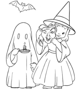 Free Printable Cute Halloween Coloring Pages