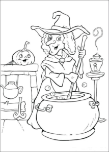 Halloween Witch Coloring Pages